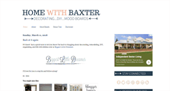 Desktop Screenshot of homewithbaxter.com