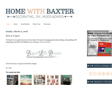Tablet Screenshot of homewithbaxter.com